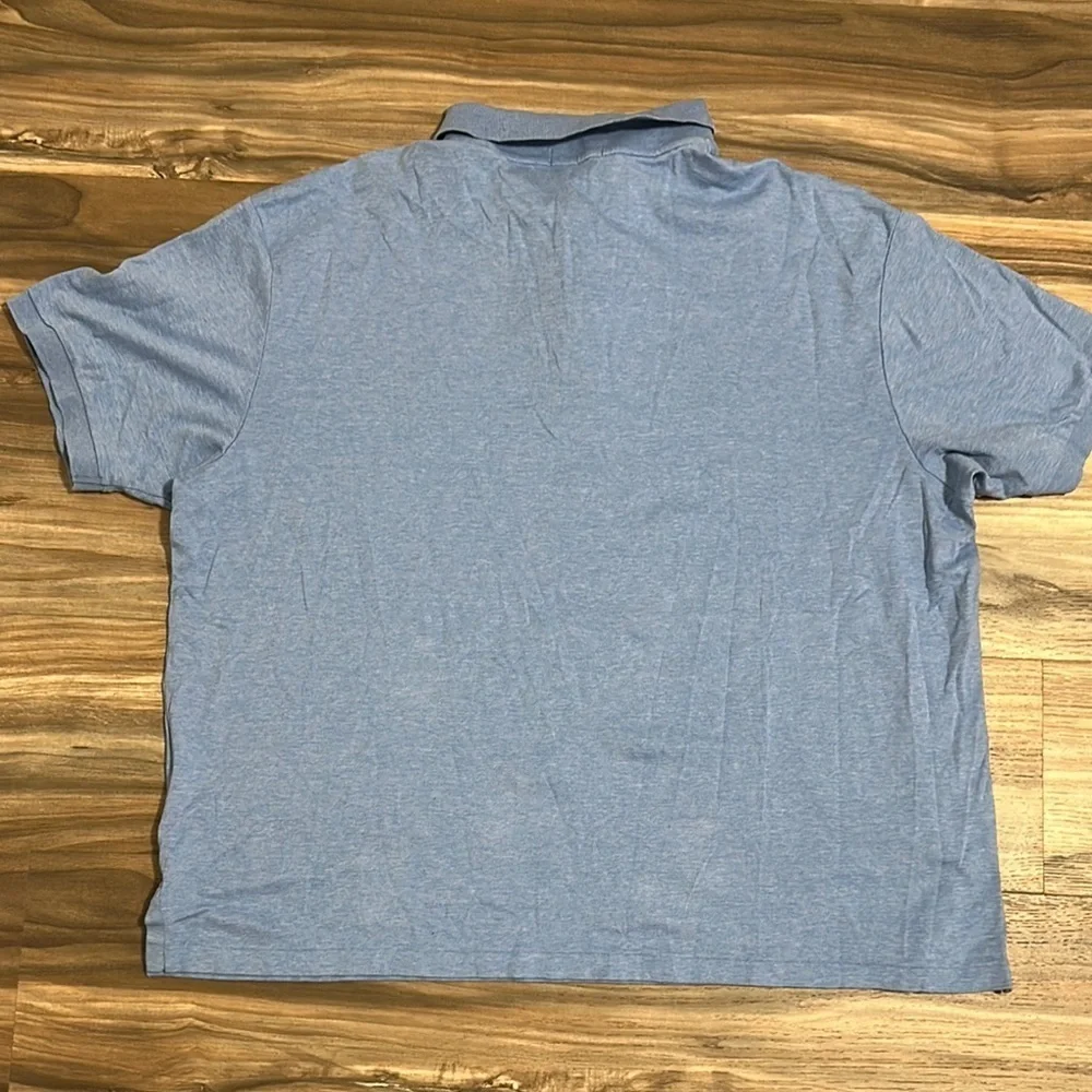Polo Ralph Lauren Mens Polo Shirt 2XB Short Sleeve Blue Heather Big And Tall